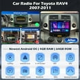 thumbnail image 2 of Podofo [4+64G] Android 13 Car Radio for Toyota RAV4 2007 2008 2009 2010 2011 with Wireless Carplay Android Auto, 9 Inch Touch Screen Stereo GPS WiFi Bluetooth Backup Cam Mic, DSP/FM/RDS/32EQ SWC, 2 of 9