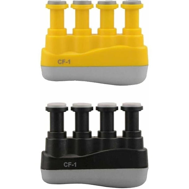 Fortalecedor de músculos de mano, 2 unidades de dispositivo de ejercicio para manos y dedos, agarre ajustable para 4 dedos, para guitarra, músicos, atletas, escaladores y rehabilitación