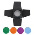 thumbnail image 2 of Reflector Barn Door, Honeycomb Grid Heat Resistant Standard Reflector Barndoor  for Photography Lighting, 2 of 7