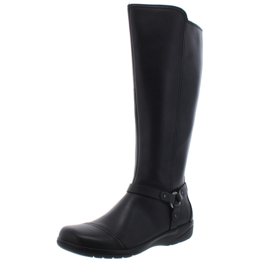 Clarks - Clarks Women's Cheyn Lindie Leather Ortholite Knee High Boots Black Size 7 - Walmart
