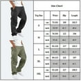 thumbnail image 2 of Pantalones cargo multibolsillos para hombre Pantalones holgados de combate de trabajoVerde2XL, 2 of 2