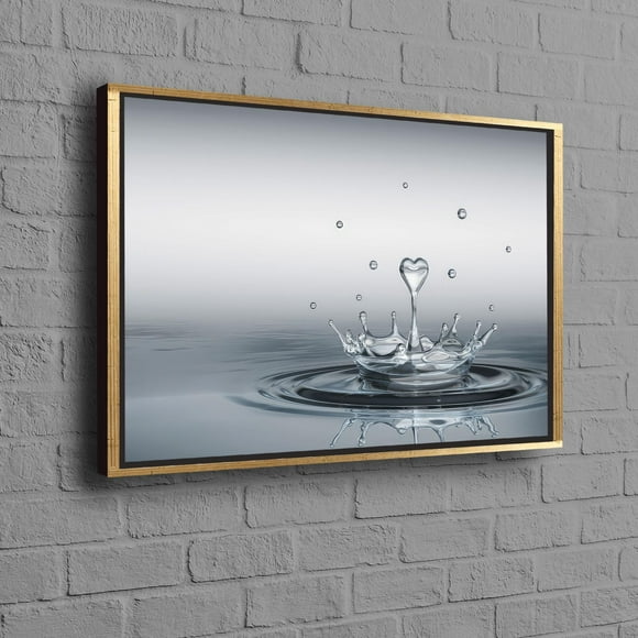 Personalized Modern Art Canvas Featuring a Trendy Water Drop Design Ideal for Valentines Day Gift for Him or as a Teacher Love Poster