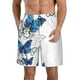 thumbnail image 1 of Fotbe Blue Flying Butterflies Trajes de Baño Estampados para Hombre, Shorts de Verano de Secado Rápido, Ropa de Playa, Bañadores-3X-Large, 1 of 6