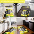 thumbnail image 7 of Lemon Kitchen Rugs and Mats Set of Set of 2 Kitchen Decor Decoration Farmhouse Style Non Skid Slip and Washable Anti Fatigue Runner Rugs for Floor Cushioned Rugs for Standing 17x47 17x30, 7 of 7