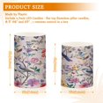 thumbnail image 6 of Yayeee Flameless Candles with Remote Flickering Battery Operated Multi Color Changing, Purple Floral Pattern, 6 of 7