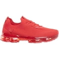 thumbnail image 4 of Flow-19 Stretch Elastic Mesh Lace Up Rubber Air Bubble Cushion Fashion Sneaker ( Red, 8.5 ), 4 of 7