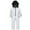 White, variant on lnmuld Kids One-piece Solid Color Insulated Boys All Season Snowsuit Jumpsuit for Outdoor Winter Activities Thermal Windproof Soft Kids Romper Size:7-8 Years