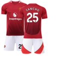 thumbnail image 1 of 2024 Mens Kids MOUNT 7# RASHFORD 10# ANTONY21# SANCHO 25# Football Soccer Jersey, 1 of 2
