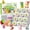Yellow,Pink,White,Orange,Red,Green,Blue,Brown, variant on Jupitearth Air Dry Clay,12 Animals Theme Party Foam Clay,Ultra Light Modeling Clay Kit, DIY Art and Home Party Favors