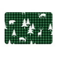 thumbnail image 2 of Goofa 16"x24" Inches Christmas tree green plaid Doormats for Outdoor Entrance - Non-Slip Welcome Mat, Heavy Duty Door Mats Outdoor, Spring Doormat, 2 of 9