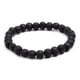 thumbnail image 1 of Xiao Hua Pulsera elástica con cuentas de madera para hombre y mujer - Negro B, 1 of 4