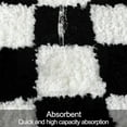 thumbnail image 4 of Bathroom Rugs Black and White Checkered Bath Mat Non Slip Water Absorbent Bath Rug Soft Microfiber Machine Washable Floor Mats for Tub Bathroom Indoor Doormat,20"x31", 4 of 6