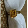 thumbnail image 2 of Certified Natural Yellow Sapphire Ring 925 Sterling Silver Handmade Engagemant Ring, 2 of 2