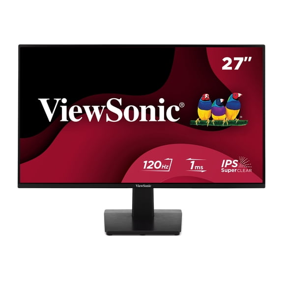 ViewSonic VA2748-MH 27 Inch Full HD 1080p IPS Monitor with 120Hz, Variable Refresh Rate, Eye Care, HDMI, and VGA Inputs for Home and Office