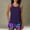 *Purple, variant on ClodeEU Women's Hawaiian Print Tankini Set with Built in Pads and Pockets ,TwoPiece Swimwear with Swim Shorts Army Green,Womens Plus M