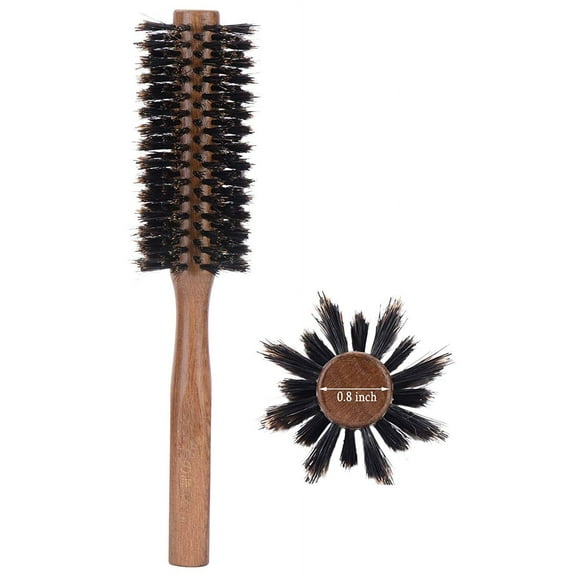 Perfehair Boar Bristle Round Hair Brush for Blow Drying, 2 Inch, for Blowouts, Styling, Volumizing, Curling Short to Medium, Thin, Thick, Straight, Curly, Normal Hair