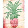 thumbnail image 2 of Grey, Jace 15x18 Black Ornate Wood Framed with Double Matting Museum Art Print Titled - Pineapple Pink Henna, 2 of 4