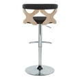 thumbnail image 6 of Gardenia Adjustable Bar Stool, Chrome Bar Stools, Bar Chairs, Swivel Bar Stools, Bar Stools Set of 2, 6 of 6