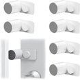 thumbnail image 1 of Anti-Pinch Protection for Doors and Windows, 6 Pcs Door Stoppers for Child Safety Finger Protection Child Safety Finger Safety Rotatable with Sticker (White), 1 of 5