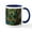 White/Navy Inside, variant on CafePress - Peacock Watch! Mug - 11 oz Ceramic Mug - Novelty Coffee Tea Cup