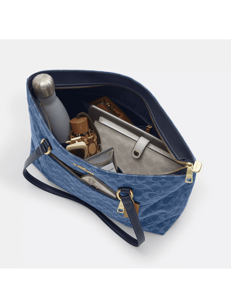Coach Women's Station Tote Bag in Signature Denim, Regenerative