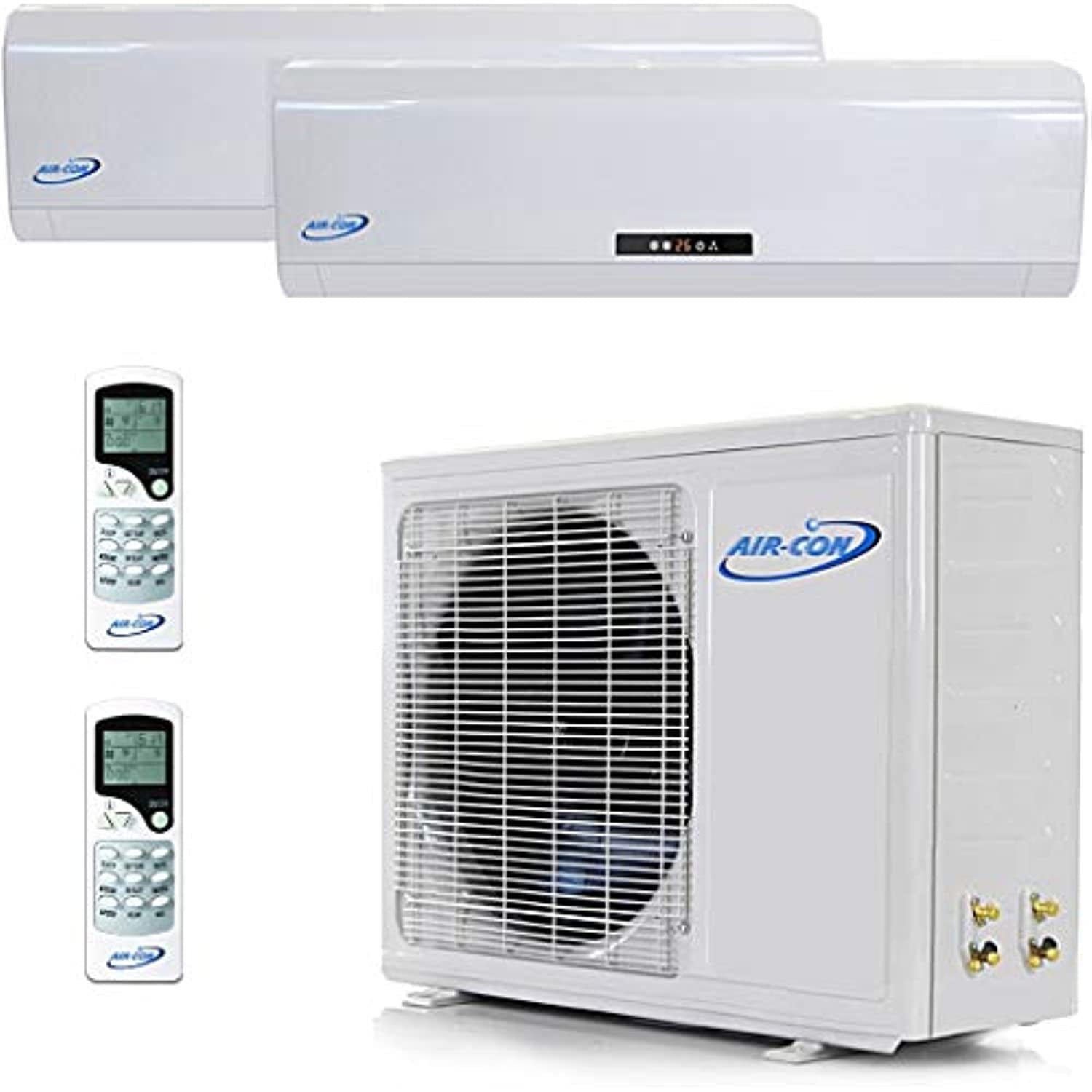 2 Zone Mini Split 9000 9000 Ductless Air Conditioner Pre-Charged Dual Zone Mini Split USA Parts & Awesome Support