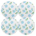 thumbnail image 2 of Watercolor Blue Flowers 15.4in Diameter PVC Plate Mat, Heat-Resistant and Cuttable, Kitchen Decor, 2 of 7