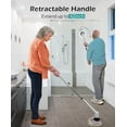 thumbnail image 6 of Homitt Electric Spin Scrubber, 2024 New Full-Body IPX7 Waterproof Bathroom Shower Scrubber, Adjustable Handle, 2 Speed & 7 Brushes, USB-C Charging Power Cleaning Brush for Tub Shower Tile Floor, 6 of 12