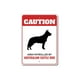thumbnail image 1 of Señal de metal de precaución de perro pastor australiano patrullada por la perrera, tamaño de la pata canina: 8 x 12 pulgadas, 1 of 4