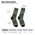 thumbnail image 2 of Rateoe Jungle Green Camo USA Flag for Women Casual Calf Socks - Cute Crew Socks - Thin Soft Above Ankle Socks Size 5-11, 2 of 6