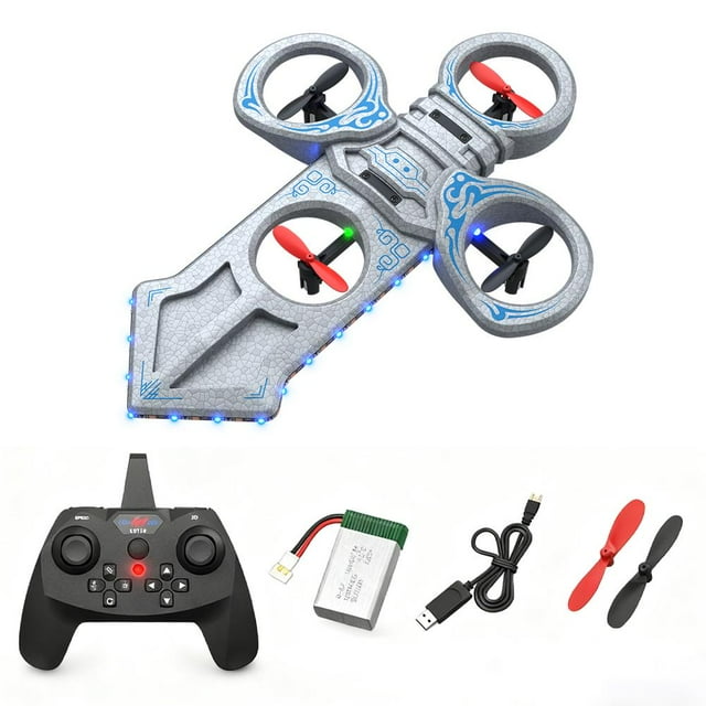 Épée Volante RC Gestuelle pour Enfants Adultes 8-16, Télécommande Cascade & Épée 3 Vitesses Vol à Rabat 360