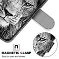 thumbnail image 7 of Wallet Case for Samsung Galaxy S23 (2023), Allytech Premium PU Leather Folio Flip Anti-Lost Wristlet Card Slots Magnetic Buckle Shockproof Stand Case for Galaxy S23 5G, Lion, 7 of 7