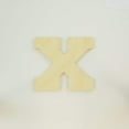 thumbnail image 3 of Package of 1, 16 Inch X 1 Thickness Baltic Birch Wood Letter X in The Collegiate Font, Thick for Art & Craft Project, Made in USA, 3 of 4