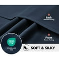 thumbnail image 5 of Deconovo Solid Thermal Insulated Blackout Window Curtains for Living Room (Navy Blue, 42"x84", 2 Panels), 5 of 11