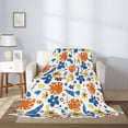 thumbnail image 2 of Disketp Flower Cozy Flannel Fleece Throw Blanket: Has a velvety texture for All Seasons - Perfect for Women, Men, & Kids"40"x30", 2 of 6
