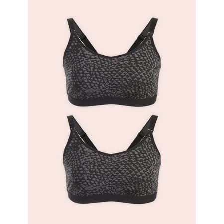 The Blake - Gathered-Front Comfort Nursing Bra 2-Pack