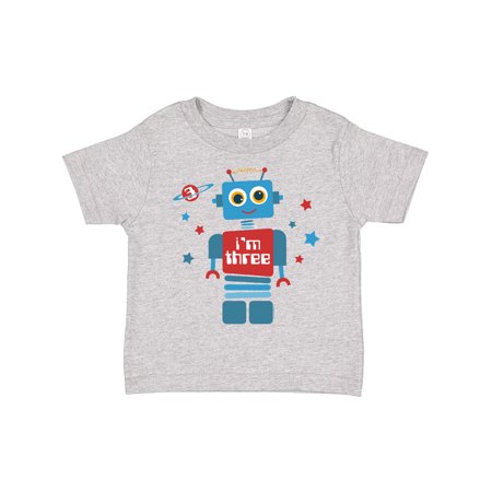 

Inktastic Robot 3rd Birthday Gift Toddler Boy Girl T-Shirt