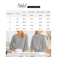 thumbnail image 2 of Sidefeel Womens V-Neck Sweaters Solid Color Knitted Pullover Tops Hollow Out Cable Knit Jumper Tops, 2 of 4