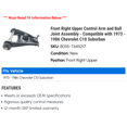 thumbnail image 2 of Front Right Upper Control Arm and Ball Joint Assembly - Compatible with 1973 - 1986 Chevy C10 Suburban 1974 1975 1976 1977 1978 1979 1980 1981 1982 1983 1984 1985, 2 of 2