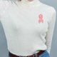 thumbnail image 2 of Broches de esmalte con lazo rosa para mujer, insignias de solapa con botón, concientización sobre el cáncer de mama y esperanza., 2 of 4