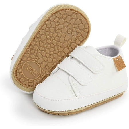 

QWZNDZGR Baby Boys Girls Sneakers Anti-Slip Oxford Loafer Flats Infant Toddler PU Leather Soft Sole Baby Shoes