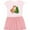 Pink With Stripes, variant on Inktastic Tyrannosaurus Rex Decorating Christmas Tree Gift Toddler Girl Dress