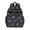 Mushroom and Flower Black Pattern-1, variant on Mushroom and Fern White Pattern Cute School Backpack Bag for School with Padded Back and Adjustable Shoulder Straps 15.25"x11.5"x5.25"