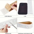 thumbnail image 5 of 6 Rolls 3D Flexible Foam Crown Molding Strips, 532×3 In Self-Adhesive Peel & Stick Baseboard Trim, Retro Wall Edge Decor for Home & Hotel, 5 of 7
