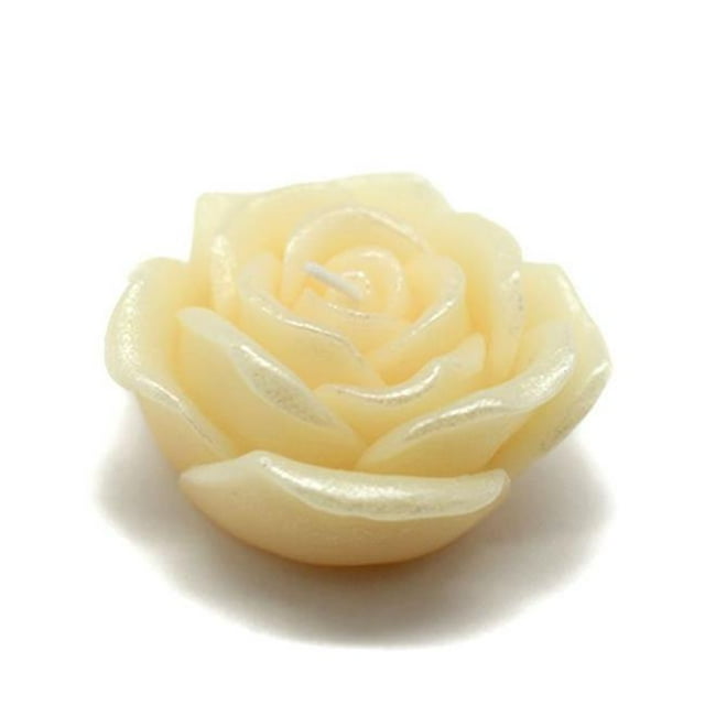 Jeco CFZ-071-12 Bougies Flottantes Roses de 3 Po&44; Ivoire - 144 Pièces