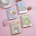 thumbnail image 5 of 4pcs Adorable Cartoon Spiral Notebooks - Compact, Thick Pages With Side Flip Binding - Ideal Mini Pocket Notepads For Students & Back To School - Chic Stationery Gift Set, 5 of 5
