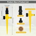 thumbnail image 5 of Rotating Sprinkler for Yard, 360° Rotation Auto Irrigation System with Ground Spike Base Design, 5 of 5