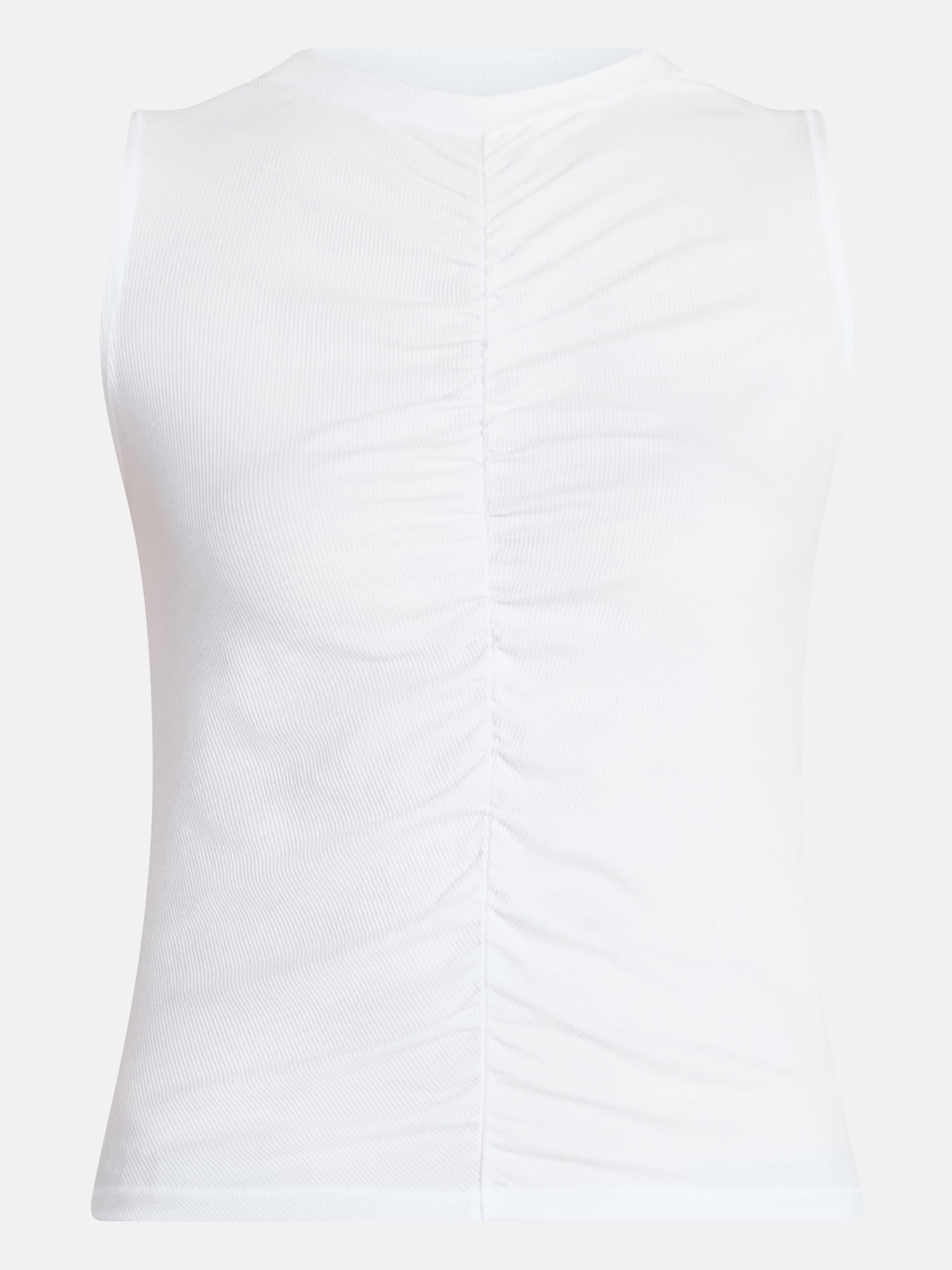Avia Women's Shirred Ribbed Cinch Ballet Tank, Sizes XS-XXXL