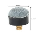 thumbnail image 2 of 10x Pool Tips Screw on Tips 13mm Pool Screw Tips Ferrules Leather Pool Cue Tips, 2 of 10