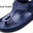 thumbnail image 3 of CHICVOMEY Flip Flops for Men Arch Support Rubber Sole Lightweight Non Slip Slip on Open Toe Flat Sandals Summer Beach Casual Slippers, 3 of 7